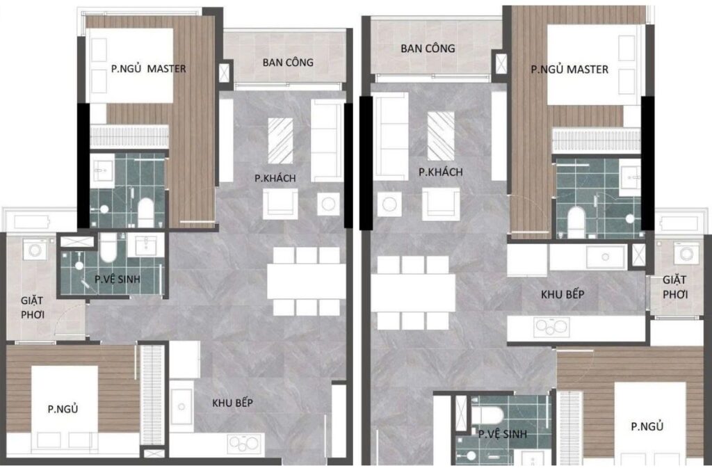 Mặt bằng và thiết kế căn hộ Ansana By Kita Võ Văn Kiệt