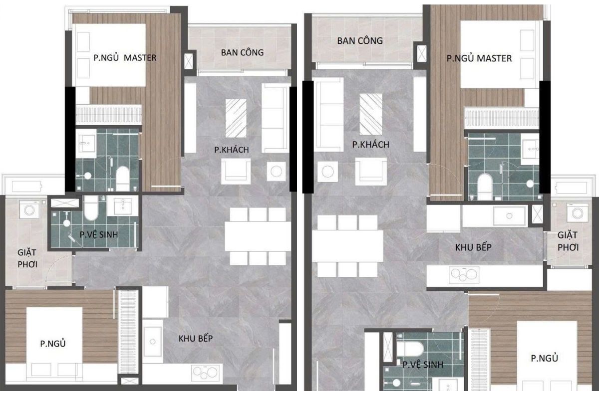 Mặt bằng và thiết kế căn hộ Ansana By Kita Võ Văn Kiệt