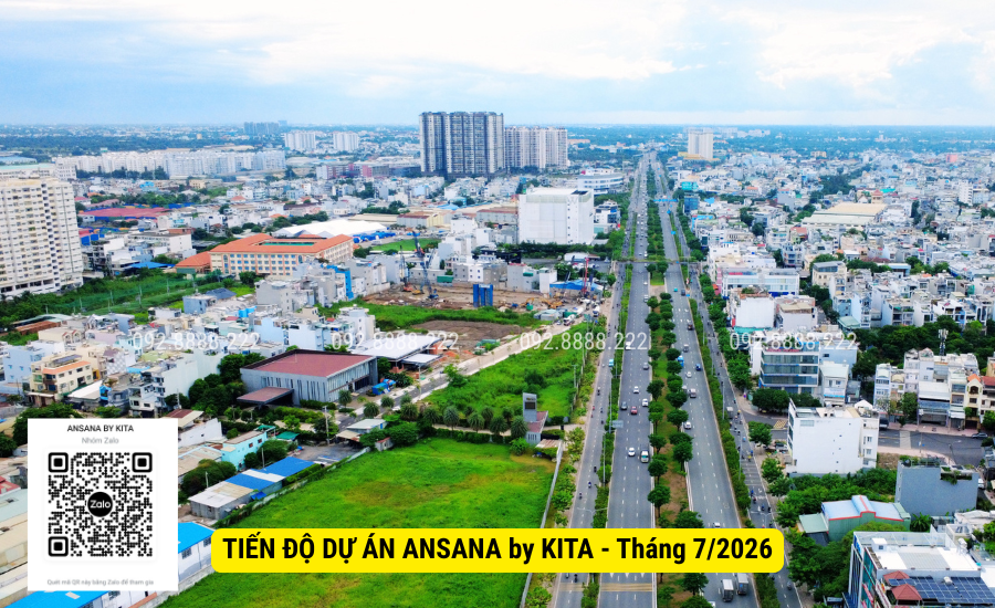 Tiến độ dự án Ansana By Kita Võ Văn Kiệt - Tháng 7/2026